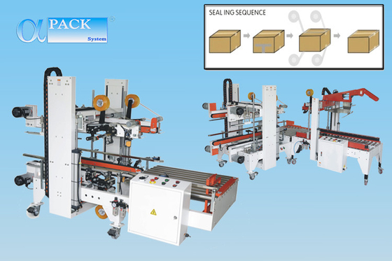 Máquina semi automática 304 de acero inoxidables del lacre de la cinta del cartón
