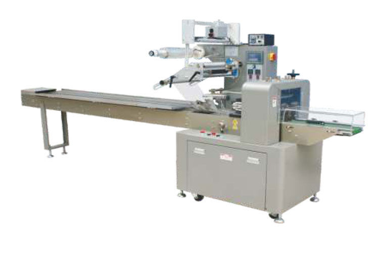 mandíbula del envasado de alimentos del pan de la máquina de 3kw 90bags/Min Horizontal Flow Wrap Packing solo